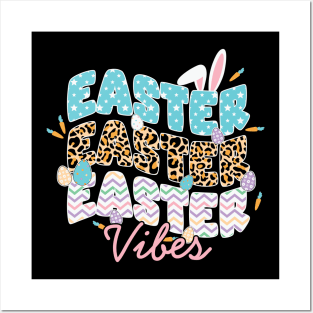 Easter Vibes Cute Easter Rabbit Posters and Art